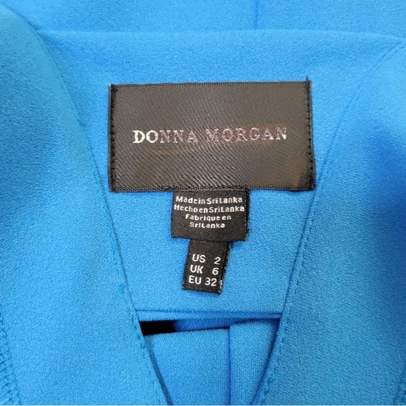 DONNA MORGAN PIPPA Dress in Ocean blue - Picture 9 of 10